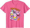 Peppa Pig Football Group Shot T-Shirt - Pink Heather