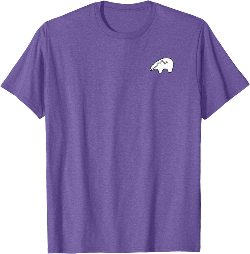 P&L Originals Zuni Bear pocket-style tee shirt emblem T-Shirt - Purple Heather