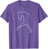 Dressage T-Shirts and Apparel Dressage Horse T-Shirt Gift - Cute Dressage Horse T-Shirt - Purple Heather