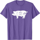 LGBTQIA+ Power Design Nasty Hungry Dirty Pig Design - Fun Gay Pig Pride - LGBTQIA+ T-Shirt - Purple Heather