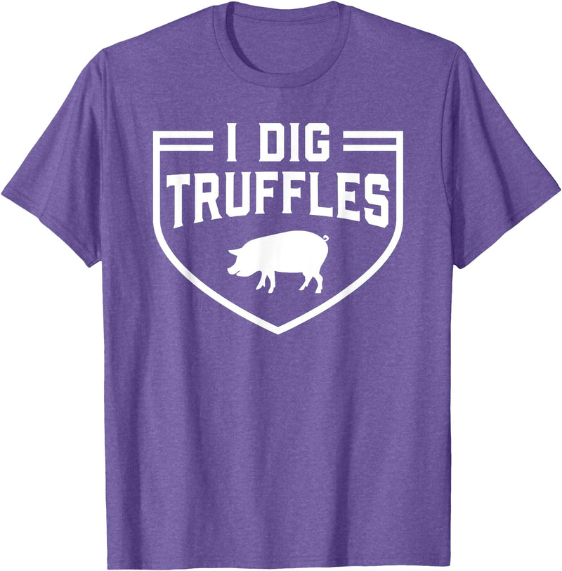 Truffles Pigs Lover Mushroom Hunter Gift I Dig Truffles Pig Pigs Lover Mushroom Hunter Gift T-Shirt - Purple Heather