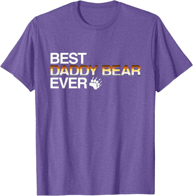 LGBT Love is Love Gay Bear Shirts LGBT Gay Pride Best Daddy Bear T-shirt T-Shirt - Purple Heather