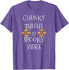 Chunky Thighs and Spooky Vibes Scary Halloween Costume Thick Thighs and Spooky Vibes T-Shirt - Purple Heather