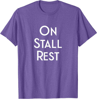 Get Well Horse Gifts for Equestrians & Horselovers Get Well Horse Gifts On Stall Rest T-Shirt - Purple Heather