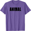 Animal Gym Rabbit Workout Bodybuilding Fitness T-Shirt in Purple Heather