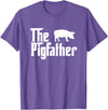 Funny Pig Whisperer Shirts Gifts The Pig Father Funny Pig Lover Whisperer T Shirt Gift T-Shirt - Purple Heather