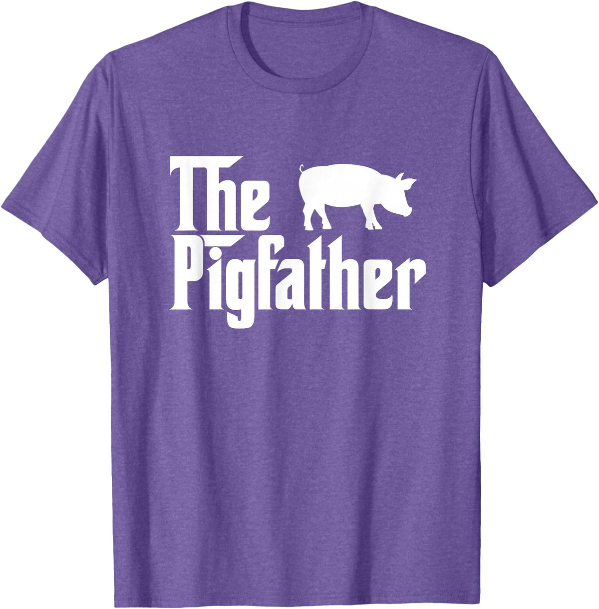 Funny Pig Whisperer Shirts Gifts The Pig Father Funny Pig Lover Whisperer T Shirt Gift T-Shirt - Purple Heather