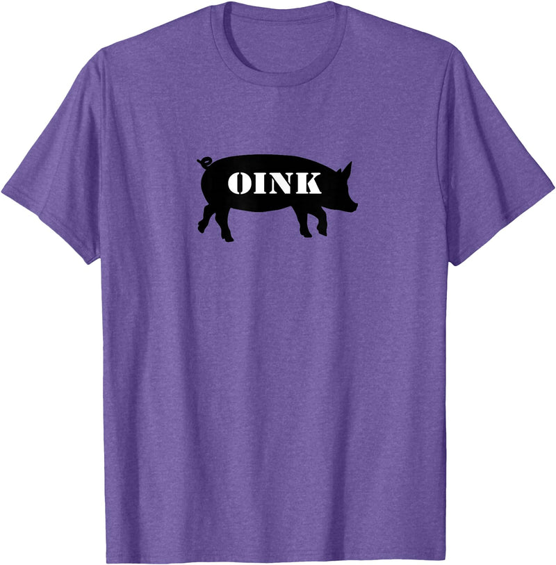 Bear Daddy Oink Pig Play Funny Gay Men's T-Shirt T-Shirt - Purple Heather