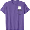 Arctic Polar Bear Tees And Gifts Polar Bear In The Pocket Funny Pocket Polar Bear T-Shirt - Purple Heather