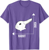 Rabbit Duck Illusion Philosopher T-Shirt in Purple Heather