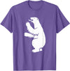 Trendy Greenland Symbol Gifts Coat of Arms Polar Bear Greenland Print T-Shirt - Purple Heather