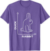 Duck - Rabbit - Funny - Joke - Bunny - Optical Illusion -Pun T-Shirt in Purple Heather