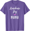 Angry Ant Graphics - Kunekune Pig Gifts Kune Kune Pig Gift for Women - Kunekune Pig Mama T-Shirt - Purple Heather