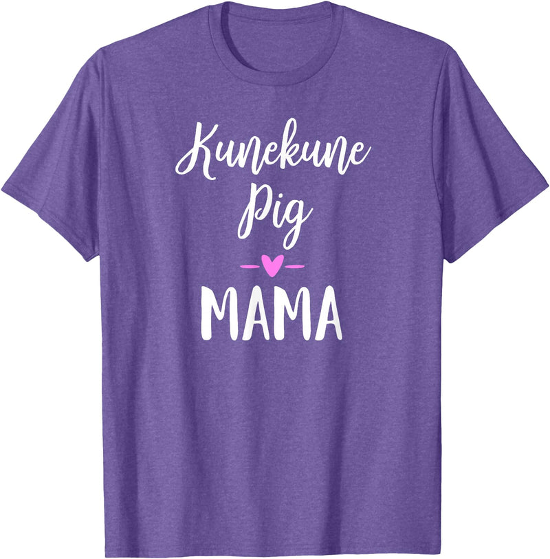 Angry Ant Graphics - Kunekune Pig Gifts Kune Kune Pig Gift for Women - Kunekune Pig Mama T-Shirt - Purple Heather
