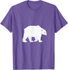 T-Shirts for Kids Cute Polar Bear Kids T-Shirt T-Shirt - Purple Heather