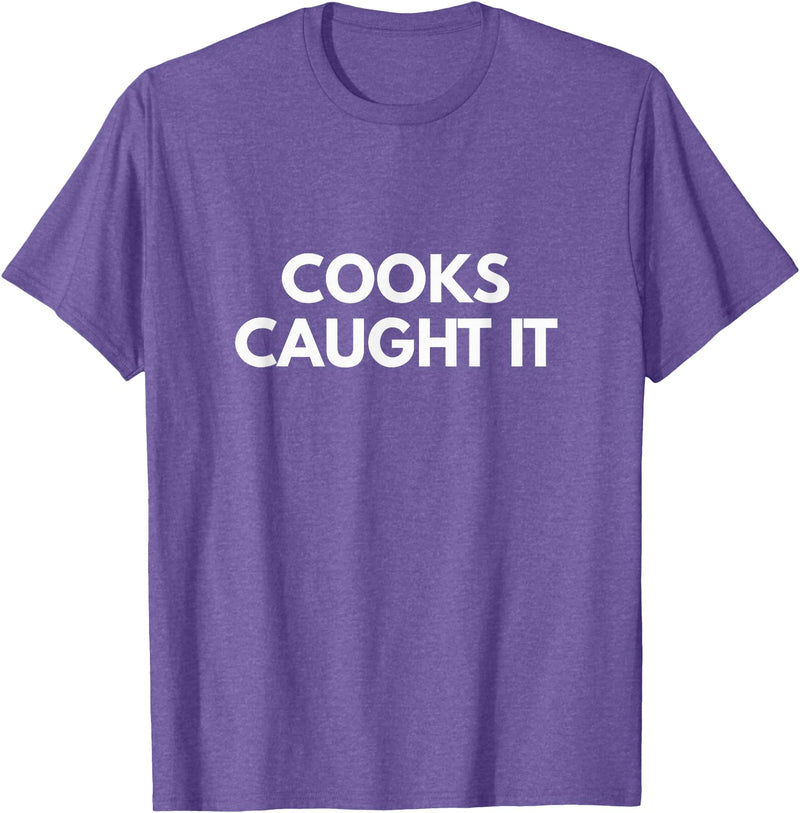 Cooks Caught it Buffalo T-Shirt - Purple Heather