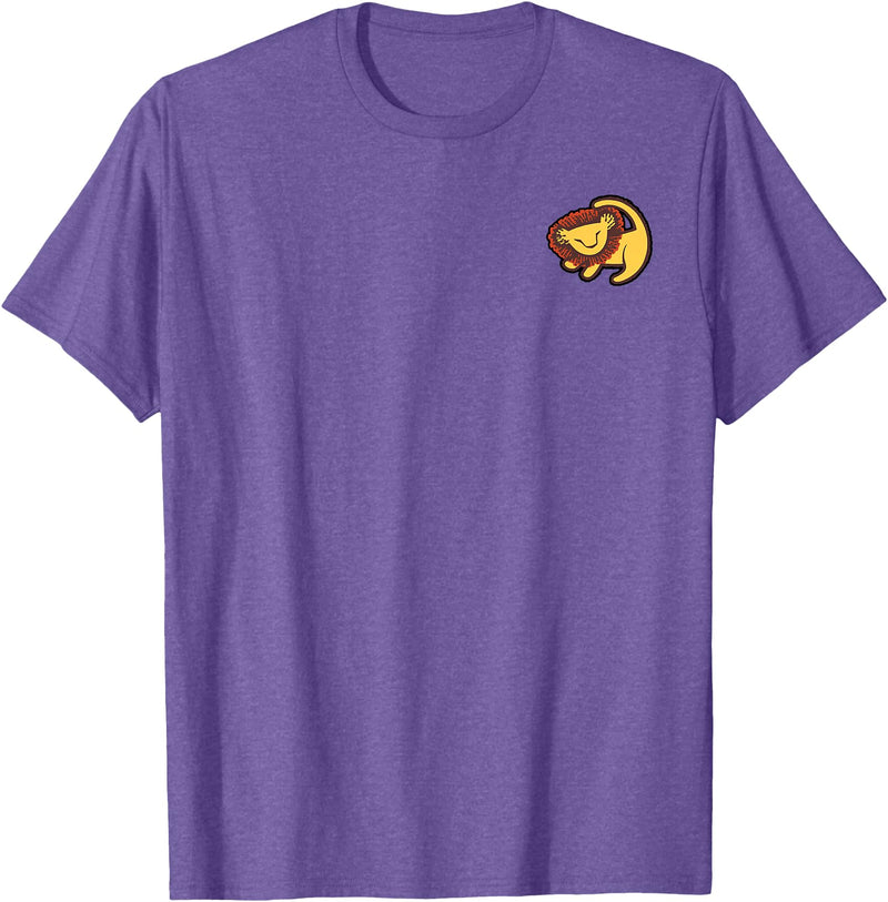 Disney Lion King Pocket Baby Simba Drawing T-Shirt - Purple Heather