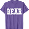 Bear Gifts Bear Tee Men Name Birthday Gifts Bear Personal Name Funny Bear T-Shirt - Purple Heather