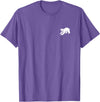 Playful Critter Apparel Co. Polar Bear Minimalist Black and White T-Shirt - Purple Heather