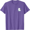 Cute Paranormal Workout Ghost Lifting Dumbbells Ghost Weightlifting Pocket Funny Ghost Workout Halloween T-Shirt - Purple