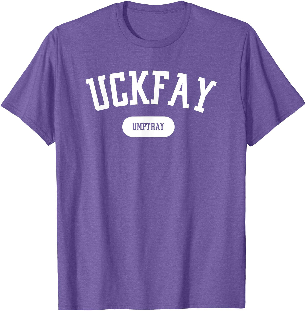 Freedom 4 All Apparel Co. Subtle Resistance Uckfay Umptray Pig Latin 8647 Funny T-Shirt - Purple Heather