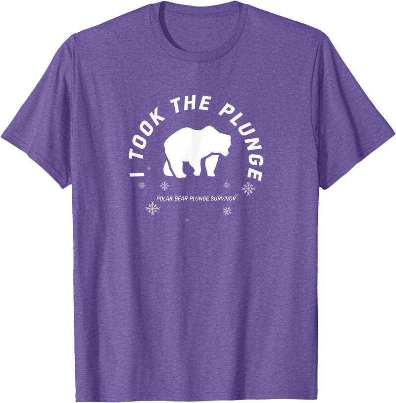 Polar Bear Llunge Polar Plunge Polar Bear I Took The Plunge T-Shirt - Purple Heather