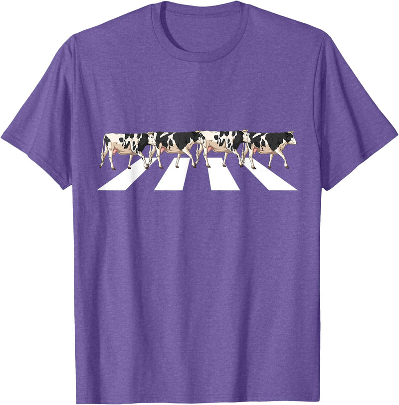 Funny Cow Shirt Women Men Girls Kids Boys Gifts Funny Crosswalk Cows Farming farm Cow Girl Boy Women Men Kid T-Shirt -