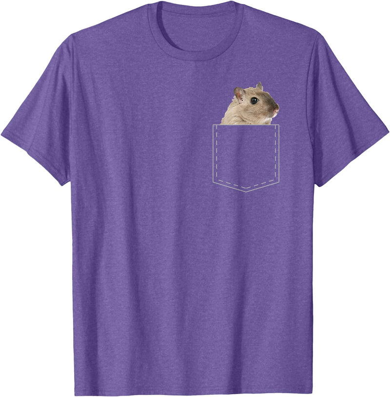 Boys Girls Cute Cool Hamster Lover T-Shirt Gift for Kids T-Shirt - Purple Heather