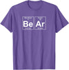 Gay Bear Pride T-Shirts Bear Periodic Table - Gay Bear Pride T-Shirt T-Shirt - Purple Heather