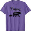 Pappy Gifts Pappy Bear Gift T-Shirt - Purple Heather
