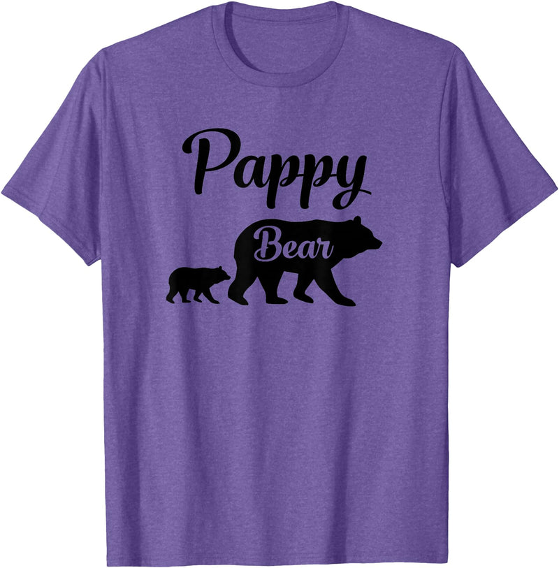 Pappy Gifts Pappy Bear Gift T-Shirt - Purple Heather