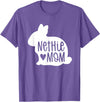 Cute Nethie Bunny Mom - Netherland Dwarf Rabbit T-Shirt in Purple Heather