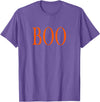 Cool Funny One Word Phrase Tshirts Shirts That Say Boo T-Shirt - Purple Heather