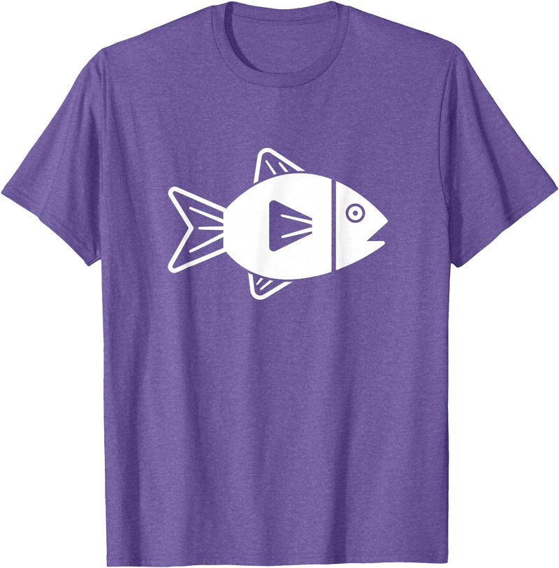 Fish gifts Fish icon T-Shirt - Purple Heather
