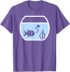 Fish aquarium T-Shirt - Purple Heather