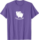 Kunekune cute piglet pet. Minimal art for pig fans Kunekune cute piglet pet. Minimal art for pig lovers T-Shirt - Purple Heather