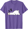 Sleeping Animals Tees And Gifts Llama Sleeping Tired Llama Napping Llama T-Shirt - Purple Heather