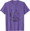 Funny Rabbit or Duck Animal Diptych Rabbit T-Shirt in Purple Heather