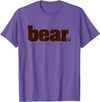 Drag & Gay Merch BEAR Manly Men Gay Pride Queer Tshirt T-Shirt - Purple Heather