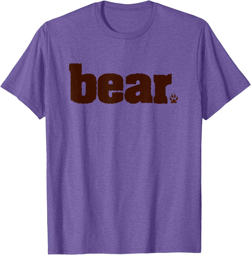 Drag & Gay Merch BEAR Manly Men Gay Pride Queer Tshirt T-Shirt - Purple Heather