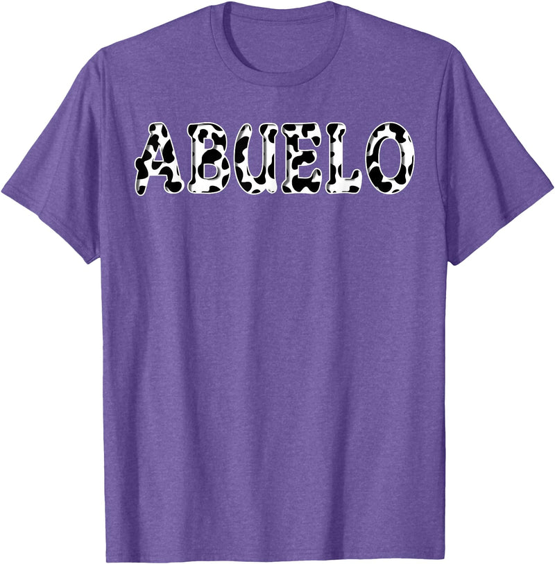 Cow Pattern Print Family Matching Birthday Apparel Cow Abuelo Birthday Family Matching Girl Boy Farm Birthday T-Shirt -