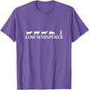 Cow by Mr.Y.T. Cow whisperer farmer T-Shirt - Purple Heather