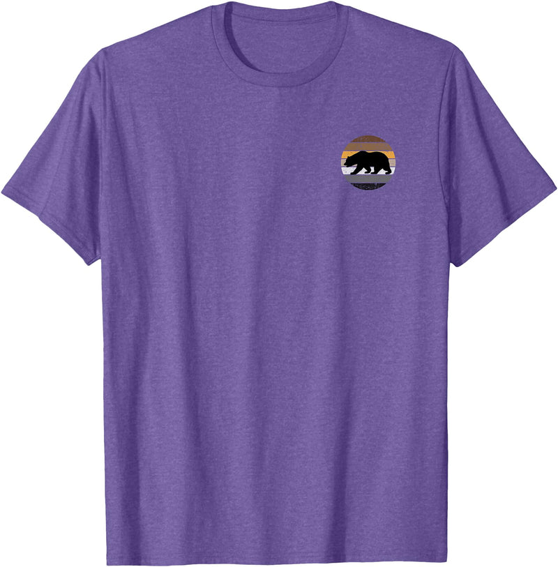 Equal Rights Gay Bear Sânpebe Designs Mens Gay Bear Pride Distressed Men Pocket T-Shirt - Purple Heather