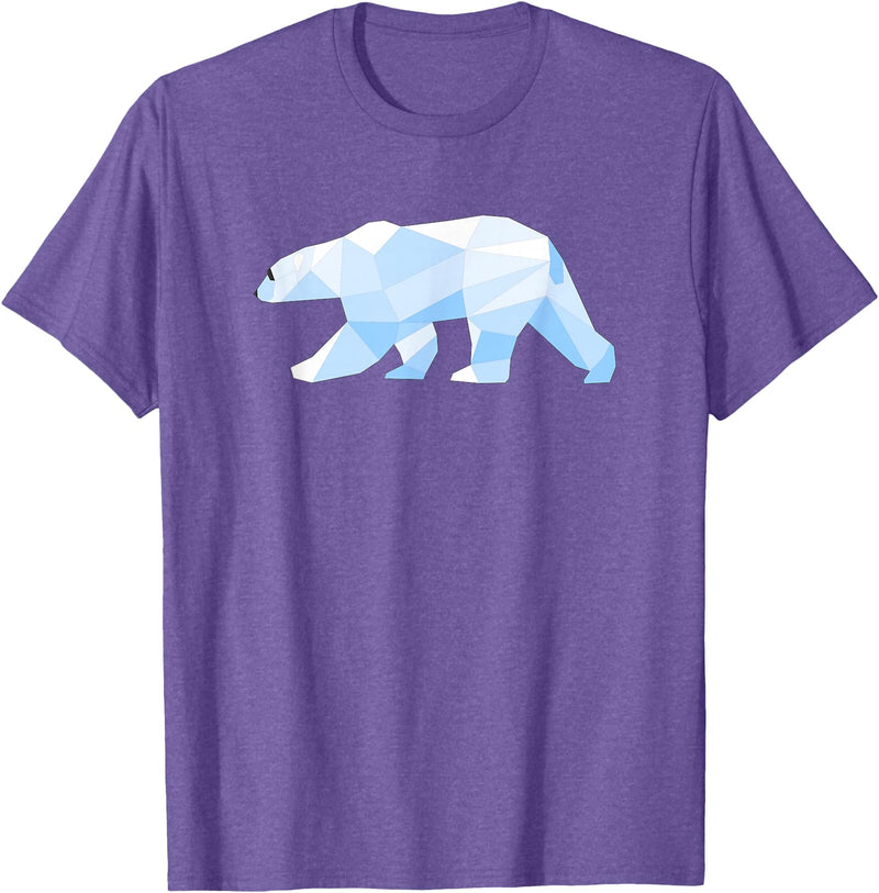 MKaur Cool Polar Bear Pattern Gift for Zoo Animal Lovers T-Shirt - Purple Heather