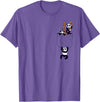 Kawaii Clothes - Anime Merch - japanese streetwear Kawaii Clothes Baby Panda Bear Pocket Panda T-Shirt - Purple Heather
