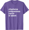 Bear-ly Gay Tees Funny Charisma Uniqueness Nerve Talent Gay Clothing T-Shirt - Purple Heather