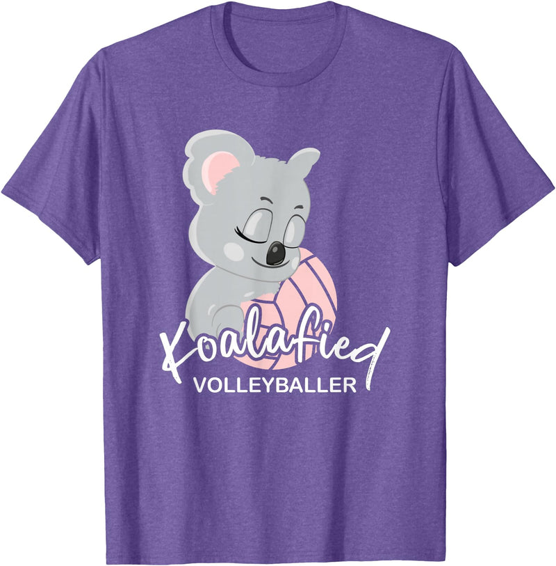 FIDORATIS koalafiziert Koala Bär Shirts Geschenke Koalafied Women's Volleyballer I Volleyball Beach Volleyball T-Shirt - Purple Heather