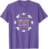 Rabbit Lovers Mother of Rabbits Cute Bunny Graphic T-Shirt in Purple Heather
