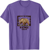National Parks Nature Lovers Camping Apparel Katmai National Park Bear T-Shirt - Purple Heather