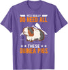 Wachtelzucht Geflügelzüchter Wachtel Kleidung Yes I really do need all these Guinea Pigs T-Shirt - Purple Heather